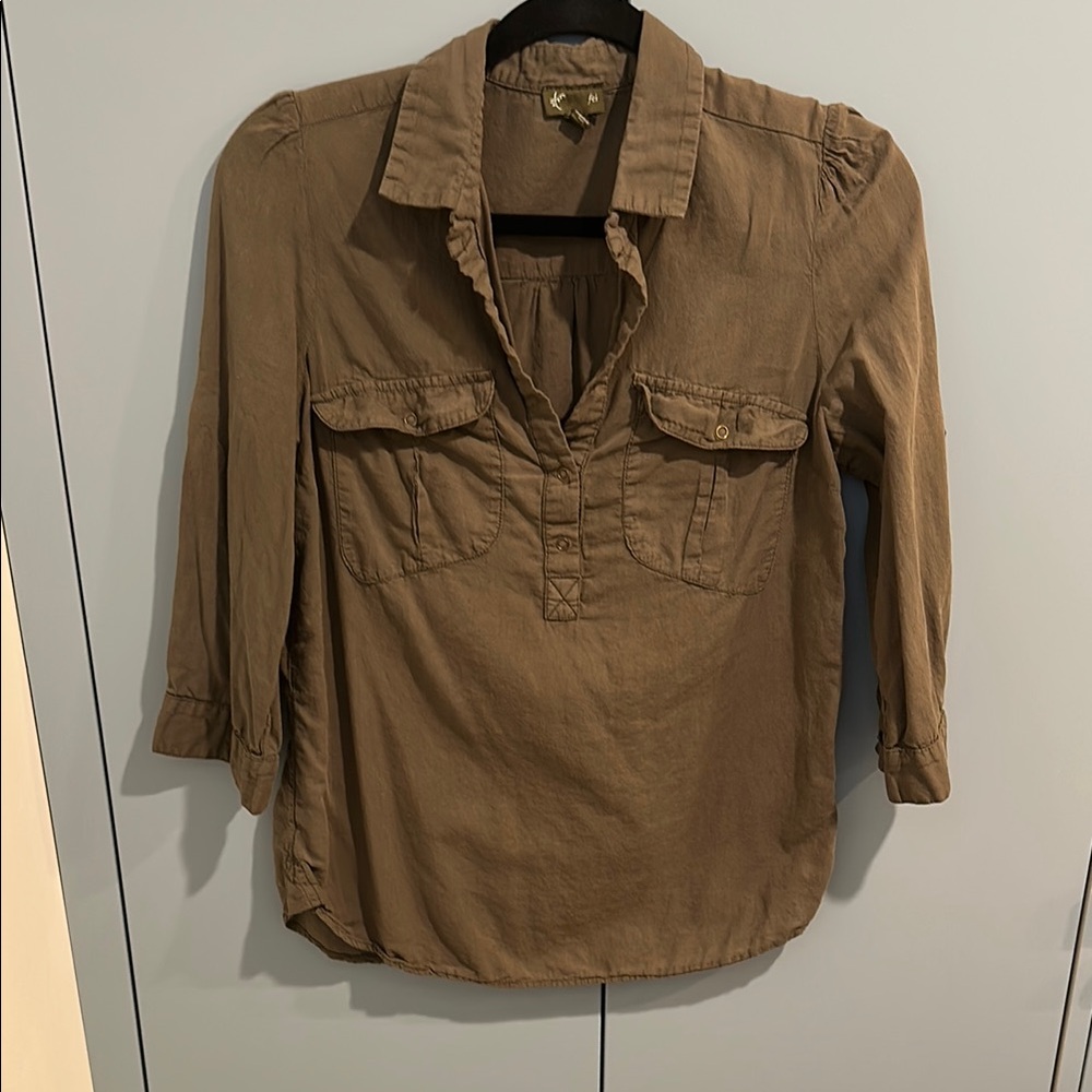 Anthropologie Olive Women's Top